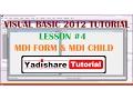 VISUAL BASIC 2012 Lesson MDI FORM MDI CHILD FORM