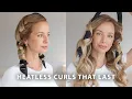 BEST HEATLESS CURLS TUTORIAL Criss-Cross Method for Long Lasting Curls