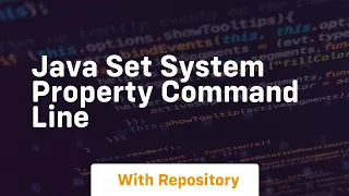 java set system property command line