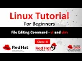 Linux Tutorial For Beginners File Editing Command vi and vim RHCSA on RHEL9 Tutorial