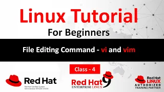 Linux Tutorial For Beginners File Editing Command vi and vim RHCSA on RHEL9 Tutorial