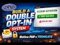 Build a double opt-in system with Native PHP Trongate v2 tutorial