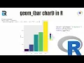 How to create bar chart in R by using geom and ggplot2