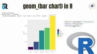 How to create bar chart in R by using geom and ggplot2