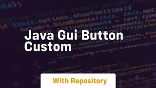 Java gui button custom