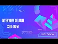 Lagu interview Julie sur 48FM