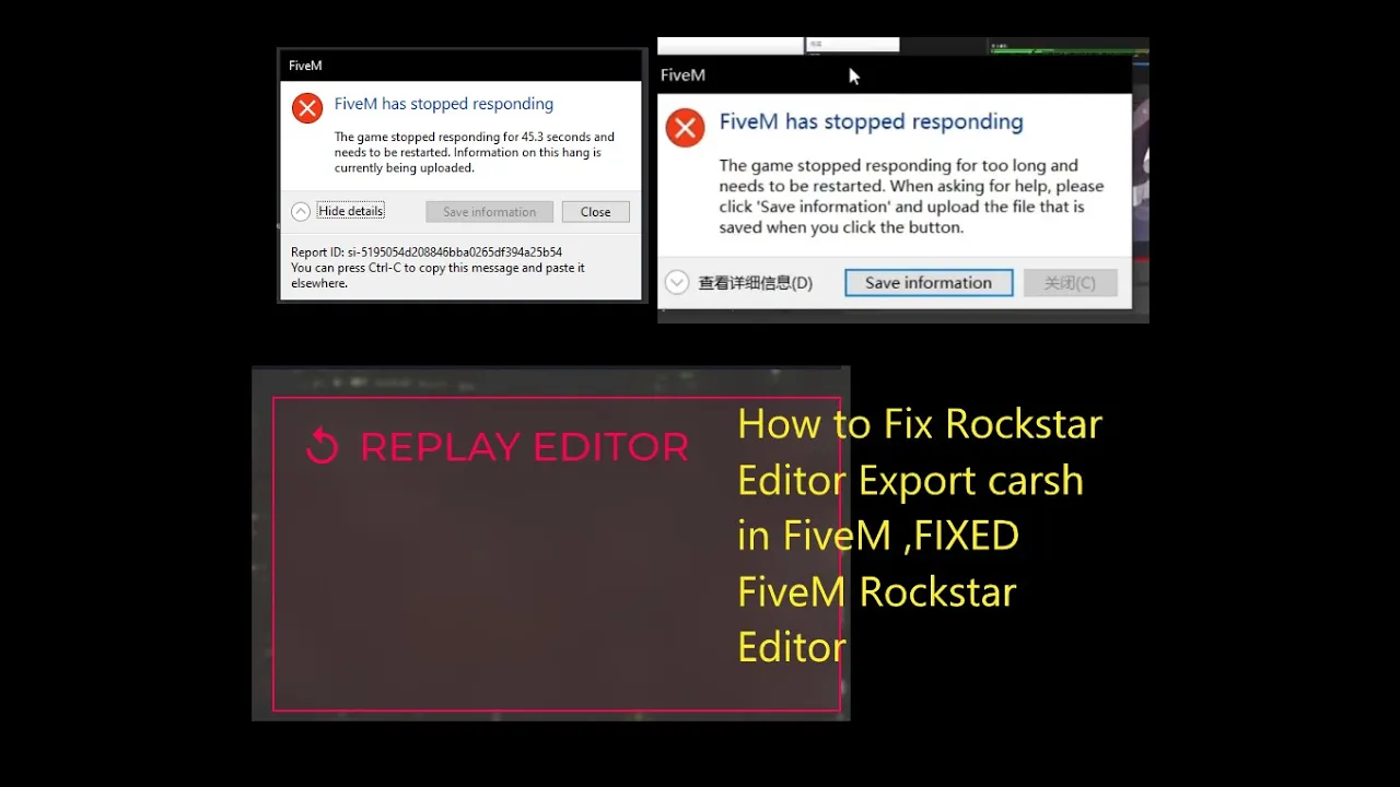 How to Fix Rockstar Editor Export carsh in FiveM ,FIXED FiveM Rockstar Editor How to Fix Rockstar Editor Export carsh in FiveM ,FIXED FiveM Rockstar Editor