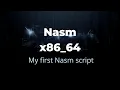 Printing Hello World in Nasm x86 - 64
