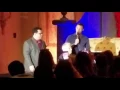 Luke Evans and Josh Gad perform "Gaston" from Beauty and the Beast accompanied by Alan Menken