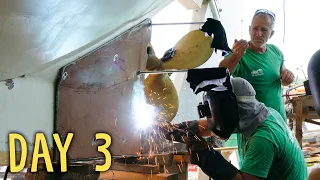 Why would we WELD the keel of a WOODEN boat? Daily episodes #3 — Sailing Yabá 171