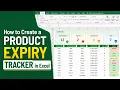 How to Create a Product Expiry Tracker in Excel Automatic Expiry Alerts Dashboard