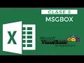 MsgBox CLASE 5 CURSO DE MACROS EN EXCEL VBA