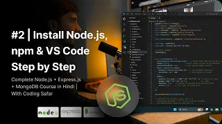 NodeJS Tutorial in Hindi Install Node js npm VS Code Step by Step