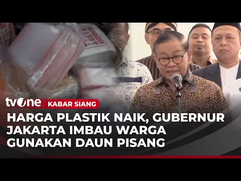 Tanggapi Harga Plastik Mahal, Pramono: Manfaatkan Daun Pisang