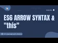 Javascript - ES6 Arrow Syntax and this
