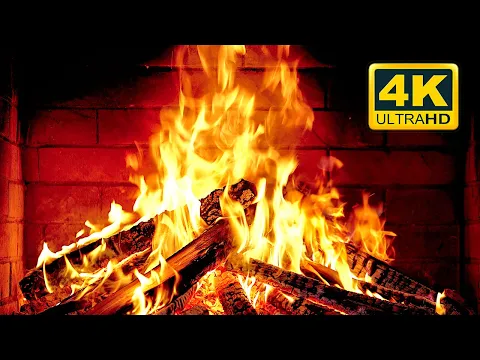 Download MP3 🔥 Cozy Fireplace 4K (12 HOURS). Fireplace with Crackling Fire Sounds. Fireplace Burning 4K