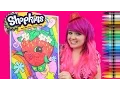 Shopkins Strawberry Kiss GIANT Coloring Page Crayola Crayons COLORING WITH KiMMi THE CLOWN