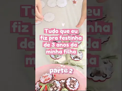 Vem acompanhar os preparativos da festinha de 3 anos da Isa! Vídeo completo no YouTube 💕