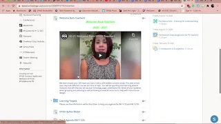 Banner and linked icons using a pinned UpdateAnnouncement in Schoology
