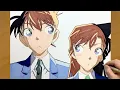 How to Draw Shinichi Kudo and Ran Mouri from Detective Conan - Full Drawing Process