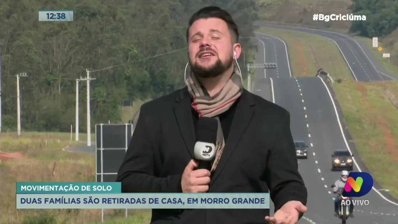 Duas famílias são retiradas de casa, em Morro Grande, devido a “movimento de massa”