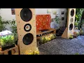 open baffle speakers - Eminence Alpha 15 A and TangBand W8-1808 on 6 Hypex ncore 400