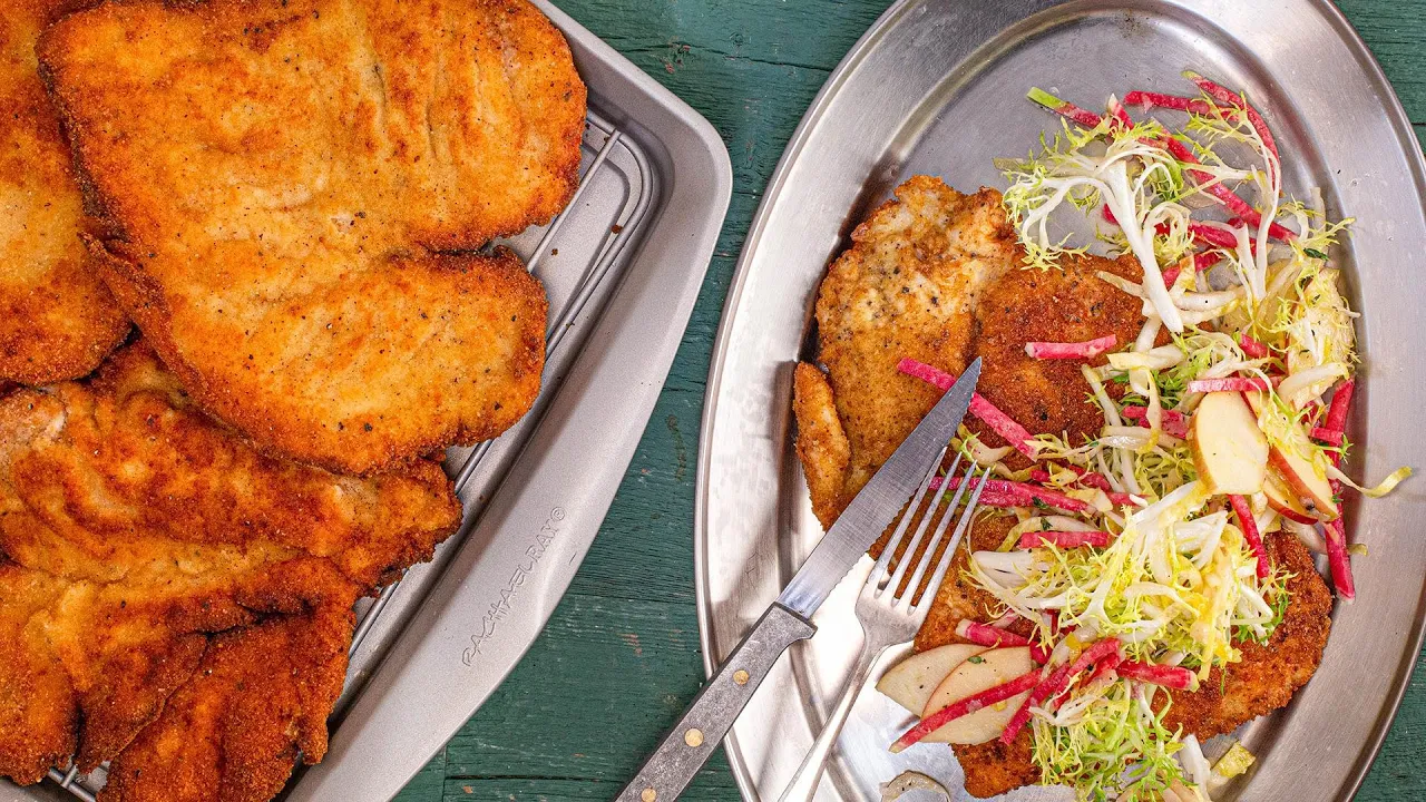 Chicken Schnitzel with Mushroom Sauce | Quick Dinner Recipe with Mushroom Gravy