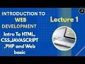 Introduction to HTML CSS JavaScript How websites work Web Development Lecture
