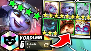 THE 4 STAR YORDLE RE-ROLL STRATEGY To CLIMB RANKED! I Teamfight Tactics I TFT Best Comps 13.15 Guide