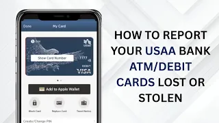 How to Report your USAA Bank Cards lost or Stolen