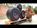Lagu Restoration and design car tires speaker system // Watch the video till the end to see the beauty