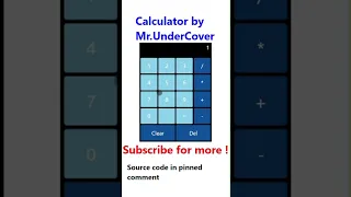 Calculator in html css and javascript source code in pinned comment