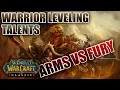 Classic WoW Warrior Leveling Talents Arms vs Fury