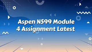 Aspen N599 Module 4 Assignment Latest 2021 May