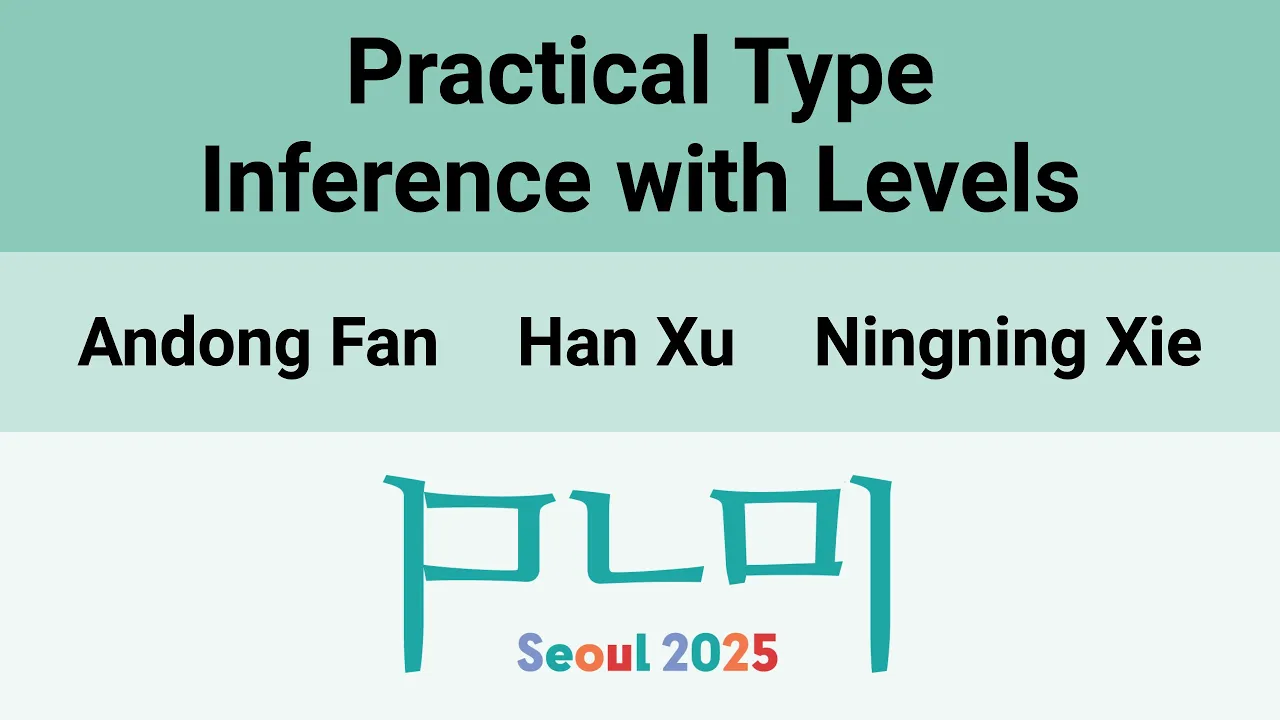 [PLDI'25] Practical Type Inference with Levels