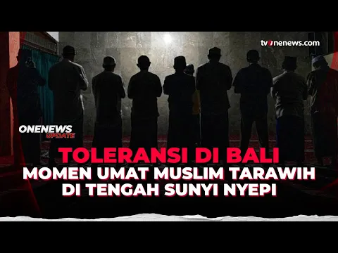 Hormati Nyepi, Umat Muslim di Bali Tarawih Jalan Kaki dengan Penerangan Minim