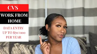CVS Data Entry Work from Home - Up to 70k online remote jobs