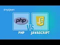 PHP vs JavaScript Which Is Better PHP And JavaScript Difference JavaScript vs PHP Simplilearn