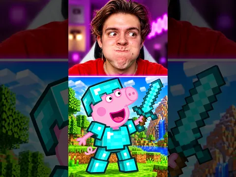 Peppa Pig Plays MINECRAFT! 😰🌽