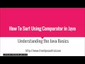 How To Sort Objects Using Comparator Interface