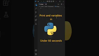 Python in 60 Seconds - Episode 1 Print Variables