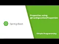 Spring Boot - Properties using Configuration properties