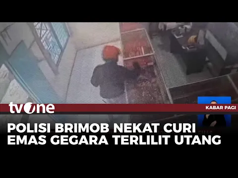Terlilit Utang Judol, Oknum Brimob Curi Toko Emas