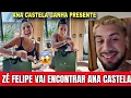 Lagu Zé Felipe vai encontrar Ana Castela e revela que é emocionado.