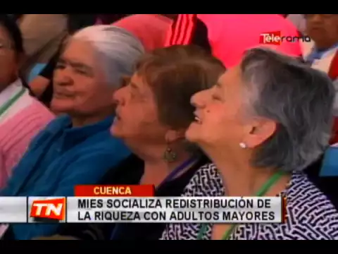 Mies socializa redistribución de la riqueza con adultos mayores