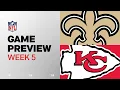 New Orleans Saints vs Kansas City Chiefs 2024 Week 5 Game