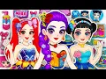 Download Lagu Paper DIY💖Kpop Demon Hunters Girls DRESS UP Intro Ballerinas 🩰 Rumi Mira Zoey Glow Up ASMR|Tana Cube