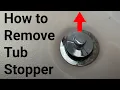 How to Remove Bathtub Drain Stopper that Spins Freely