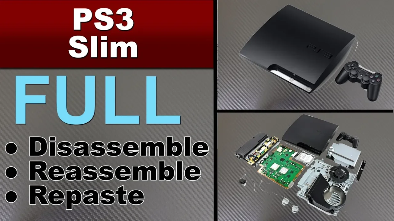 HOW TO CLEAN AND REPASTE YOUR PS3 SLIM ( playstation 3 slim console )