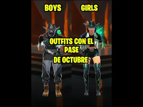 Outfits INSANOS para DUOS PASE DE OCTUBRE 👫🔥💎   #freefire #shortsff #combinaçãoff